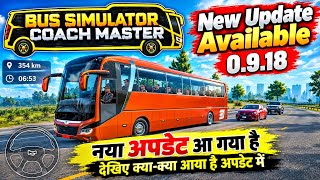 New Update in Bus Simulator Coach Master what's New in Update 0.9.18 丨New Bus Game For Mobile 2026 screenshot 5
