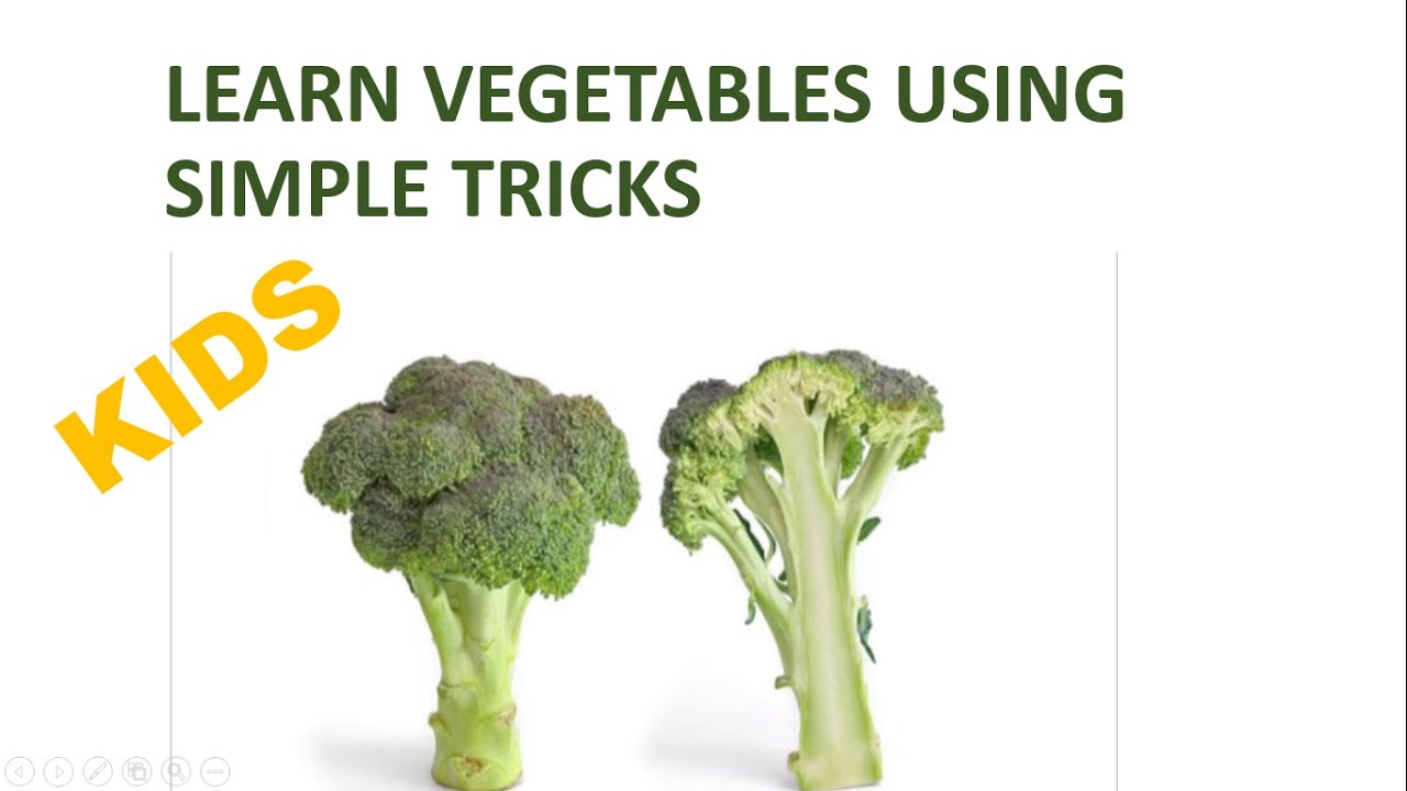 name the vegetables easy learning for kids learn with
