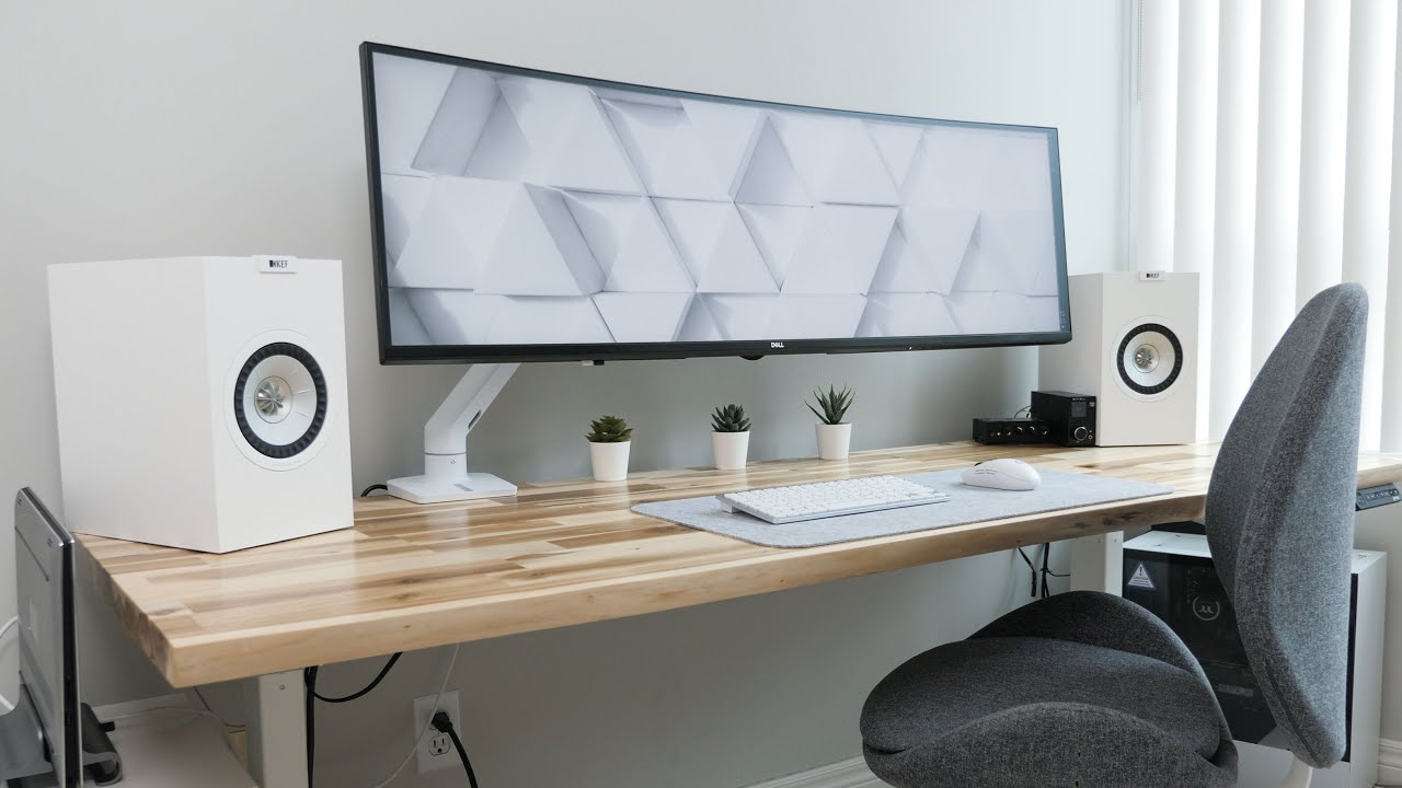 Building My White-Themed Dream Desk Setup | Modern And Minimal - Youtube