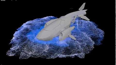 Maya 2018.2 Bifrost large scale(90m) water simulation test