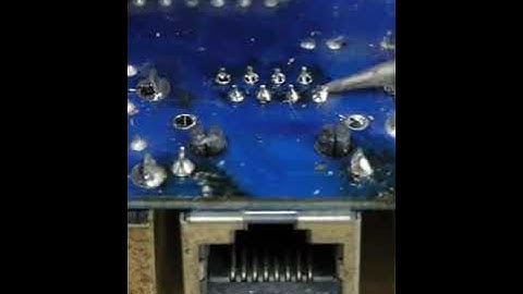 Desoldering ethernet port Hand Desoldering Techniques #JLCPCB #ethernet #port #shorts #Desoldering