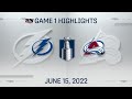 Stanley Cup Final Game 1 Highlights | Lightning vs. Avalanche - June 15, 2022