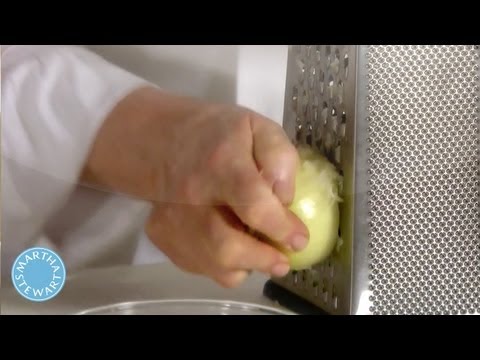 Tips For Grating Onions - Martha Stewart 