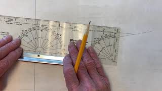 Course to steer to correct for current: paper and pencil solution