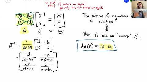 Differential Equations - Summer 2021 - Lecture 10 - Matrix Algebra and the Wronskian