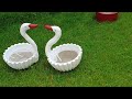 Swan pot making video//swan making// അരയന്നം//duck making//how to make a swan//