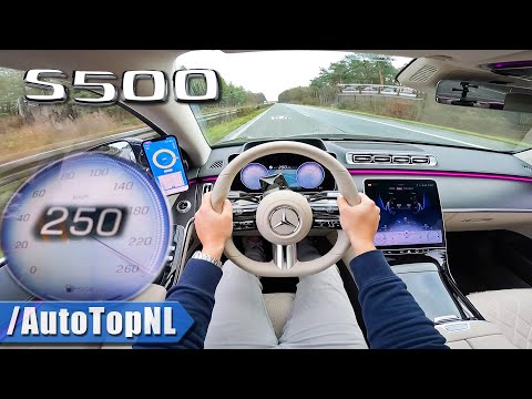 2021 Mercedes-Benz S500 W223 TOP SPEED on AUTOBAHN [NO SPEED LIMIT] by AutoTopNL