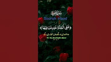 Soorah Hood | سورة هود | Beautiful Quran | Relaxing voice #FaithandValues
