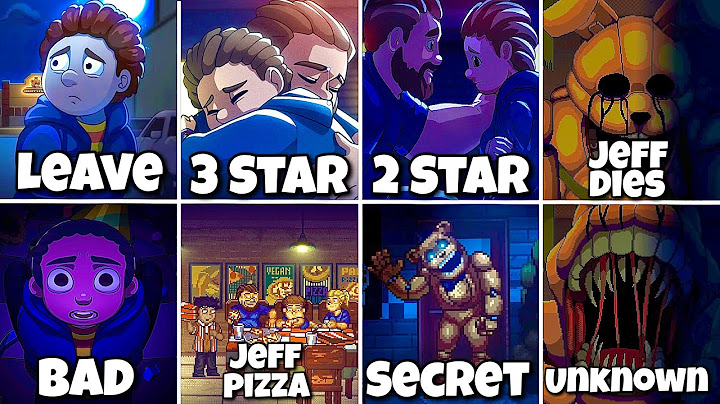FNAF Into The Pit - All 7 ENDINGS (Showcase) | 3 star & 2 Star Endings