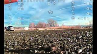 Quadcopter FPV with OSD test flights HK Pilot Mega