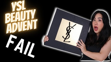UNBOXING 2022 YSL BEAUTY ADVENT CALENDAR *HONEST REVIEW* NOT IMPRESSED IT