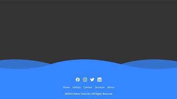Responsive Animated Footer Design using Html & Css | Footer Html Css Source Code | Bcacodewali