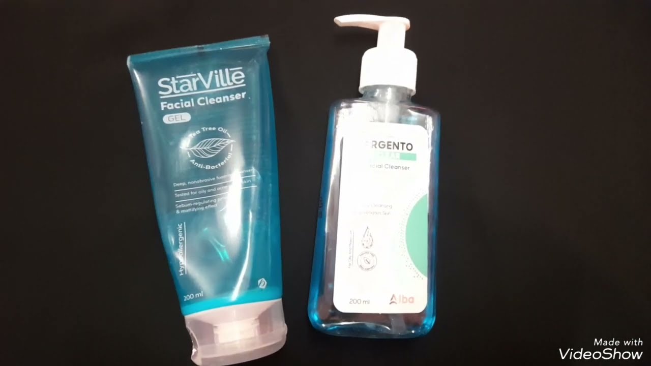 مقارنة بين غسول ستارفيل وأرجنتو كلير #البشرة #غسول_للبشرة #ريفيو