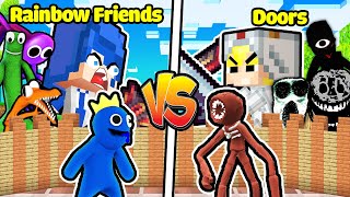 HUY NOOB ĐẠI CHIẾN BÚP BÊ RAINBOW FRIENDS VS DOORS TRONG MINECRAFT*ĐẠI CHIẾN BÚP BÊ ⚔️🎎