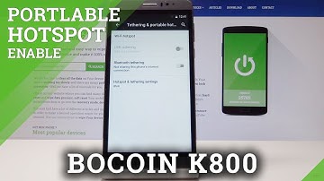 How to Activate Portable Hotspot in BOCOIN K800 - Mobile Data Sharing