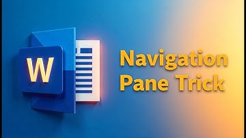 How to Use Navigation Pane in MS Word | Jump Through Headings Fast
