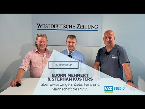 WSV-Sportchef Stephan Küsters und Cheftrainer Björn Mehnert im Gespräch