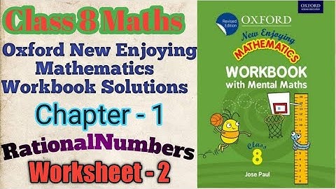Std 8 Maths Workbook solution | NCERT Based New Enjoying Mathematics Worksheet-2@ShikshanAcademy