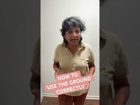 How to use the ground correctly