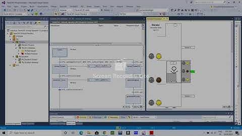 Virtual elevator twincat project