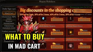 Mu New Dawn  What To Buy In Mad Cart Event