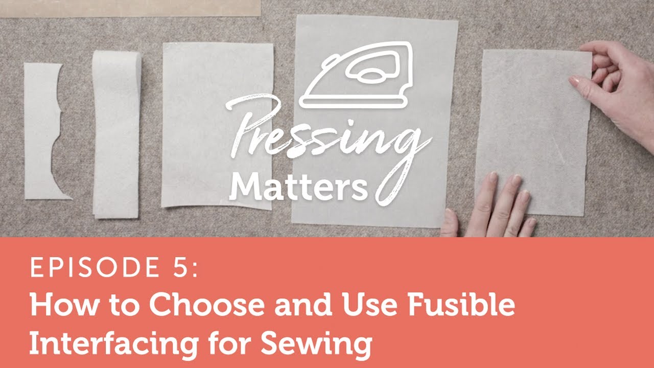 How to Fuse Interfacing  Pellon Fusible Fleece, Shape-Flex SF101