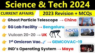 Science & Technology 2024 Current Affairs | Sci & Tech Current Affairs 2024 | Indologus | MCQs