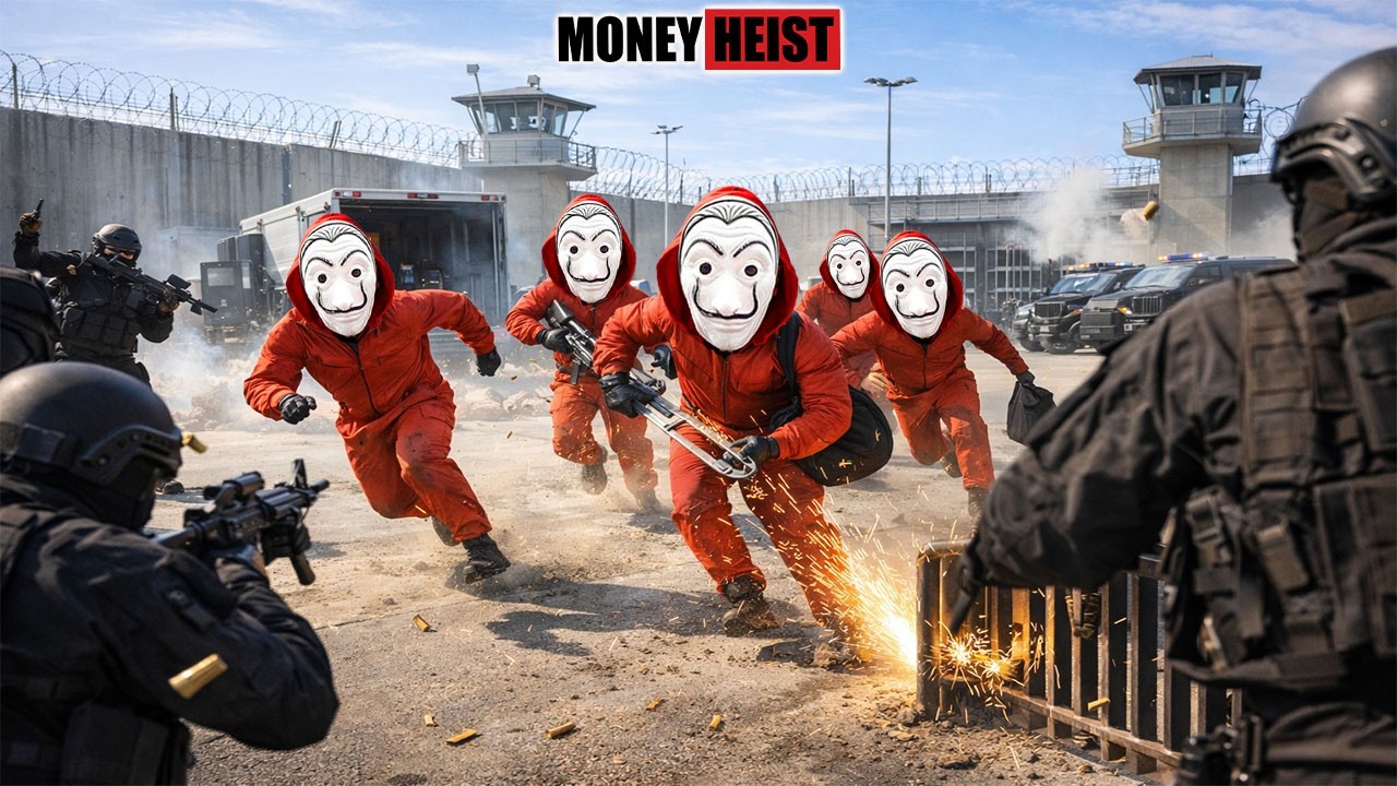 PARKOUR VS MONEY HEIST : Bad Guy Slips Past Guards to Rob Police Vault | Epic POV