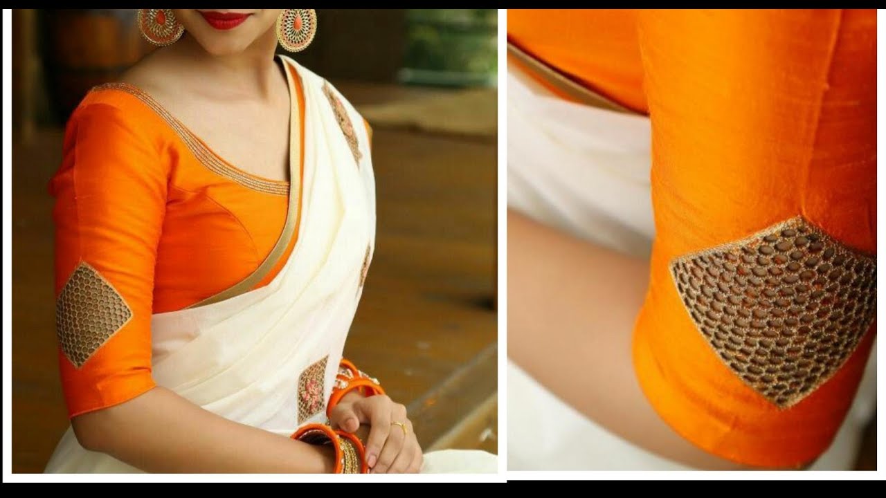 Most Beautiful Honey Comb Cut Work Designing on Blouse/ Sari/Dress ...