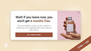 HTML + CSS Popup Modal Design | Step By Step