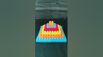 Satisfying DIY Pyramid /Lego blocks / ASMR Building Blocks #buildingblocks #shortvideo #shorts