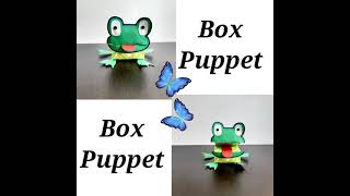 Box puppet||easy puppet making||paper craft||craft for kids||reusing soap box||cardboard craft||