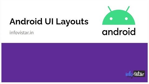 #3 Android UI Layout | Android Tutorial Infovistar #androidtutorial