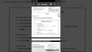 Pet Practice Plus 1 Test 1 Part 3 Listening
