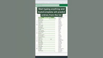 Auto Complete in Excel Online (Data Validation) #excel #shorts