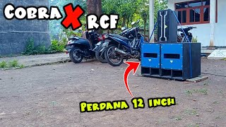 RCF X COBRA !! First time 12 inch Sub Box RISMA Miniatur sound