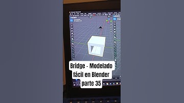 Como hacer bridge en Blender - unir aberturasModelado fácil en Blender parte 35
