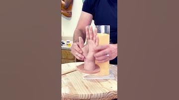 #silicone Hand casting