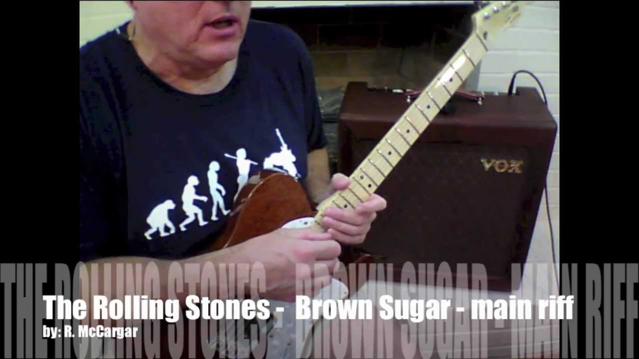 The Rolling Stones - Brown Sugar - main riff demo - YouTube