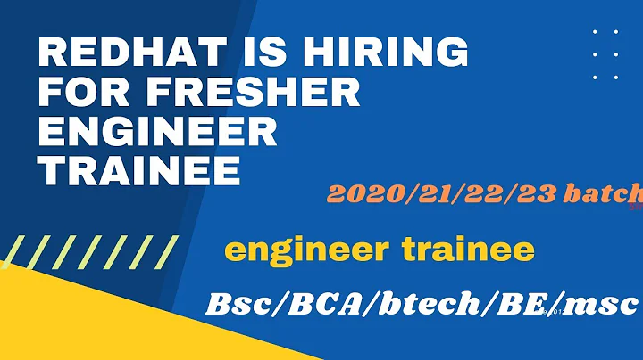 Hiring for Trainee Software Engineers Redhat recruitment 2023 #softwareengineerjobs