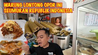 MLIPIR KE KLATEN CUMA UNTUK COBAIN LONTONG OPOR YANG SUDAH BERJUALAN SEJAK 1945 // LONTONG BU MIRAH