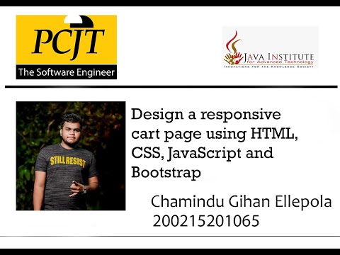 Design a responsive cart page using HTML, CSS, JavaScript and Bootstrap