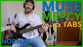 Mercy | Muse | Bass Cover with Accurate Tabs | PookLowEnd