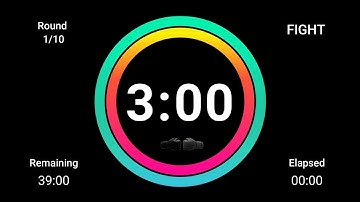 Boxing Timer / 10 Rounds (Fight 3 min x 1 min Break)