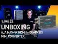 Unboxing AJA HA5 4K HDMI To Quad SDI Mini Converter Unboxing AJA HA5 4K HDMI To Quad SDI Mini Converter