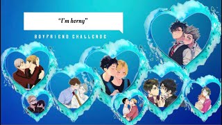 Boyfriend Challenge || “I’m horny” || Rare Ships || Haikyuu Text