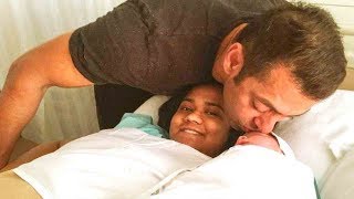 Salman Khan's Heart Touching Moment Kisses New Born Baby Girl - AYAT Sharma