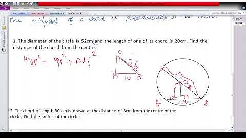 Tn Maths|Geometry|Ex:4.3|perpendicular from the chord|