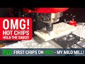 First chips on moo my milo v15 mini mill