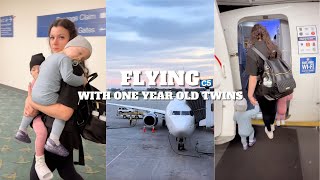Flying With One Year Old Twins